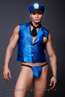 Ролевой мужской костюм Полиция Эронравов FlirtOn размера 46-48